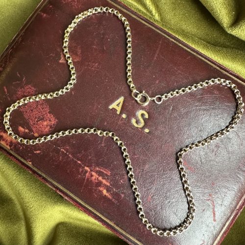 Antique 18ct Ribbed Belcher Chain