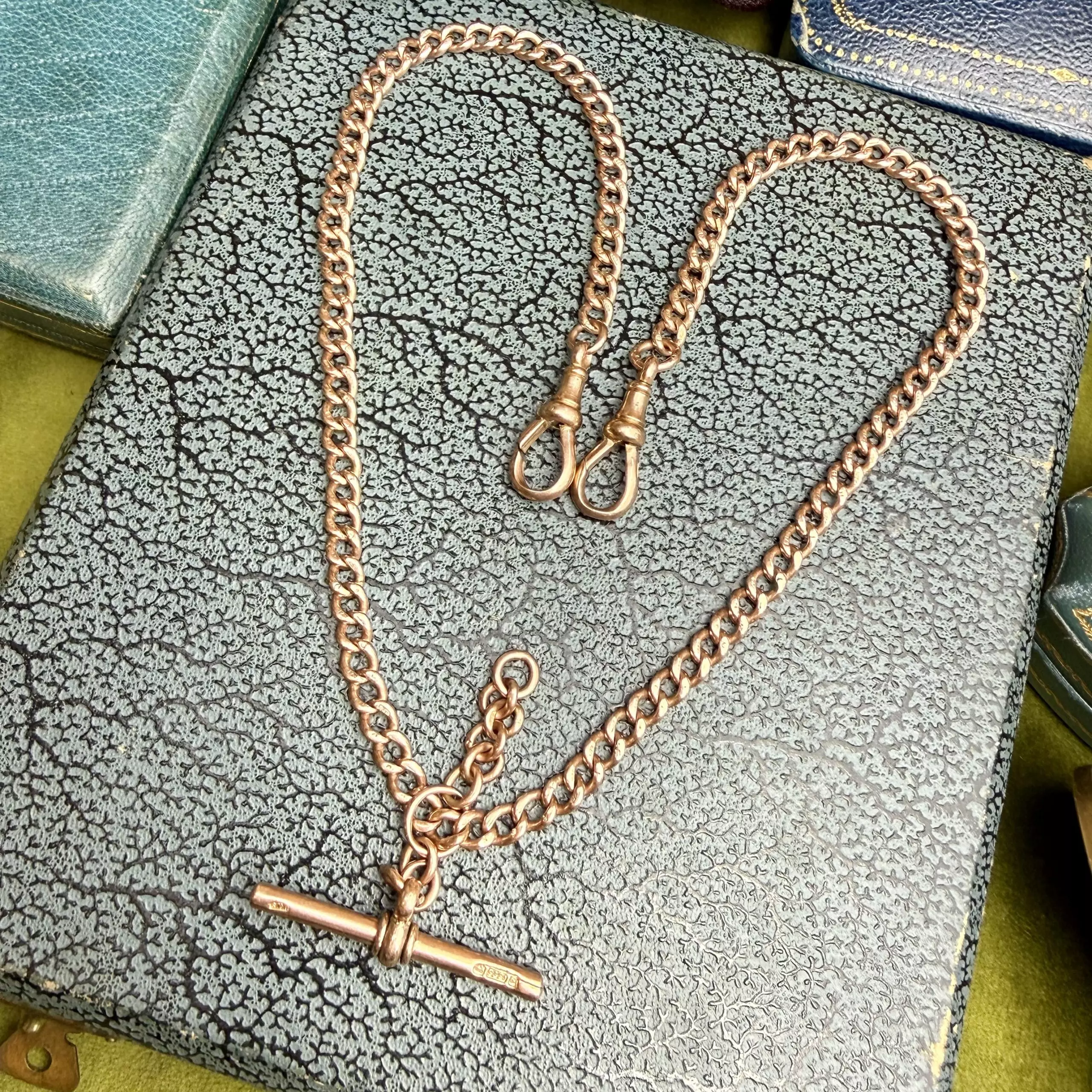 Marvellous Antique 9ct Double Albert Chain - Image 5