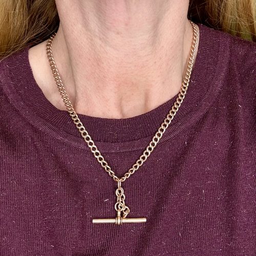 Marvellous Antique 9ct Double Albert Chain