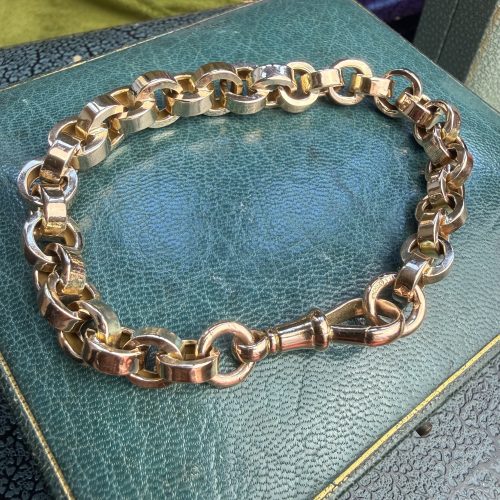 Victorian 9ct Gold Chunky Link Bracelet