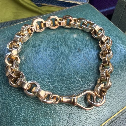 Victorian 9ct Gold Chunky Link Bracelet