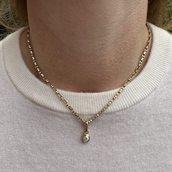 0.74ct Old Cut Diamond & 18ct Gold Pendant - Image 8