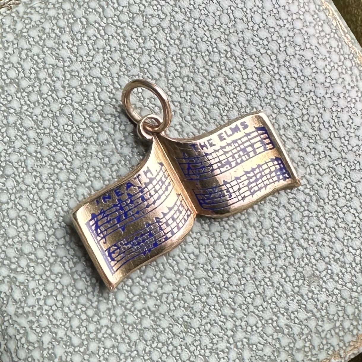 Vintage 15ct Gold & Enamel Yale Glee Club Pendant - Image 6