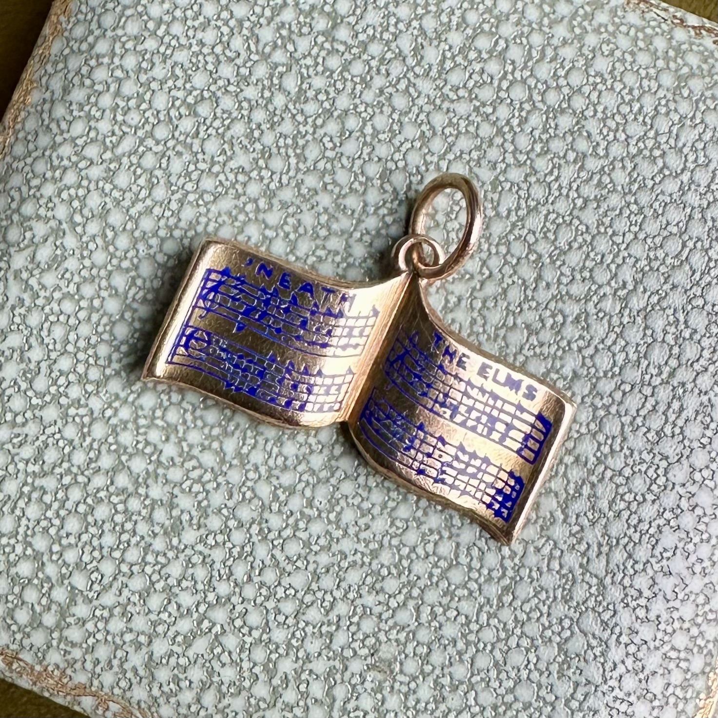 Vintage 15ct Gold & Enamel Yale Glee Club Pendant - Image 7