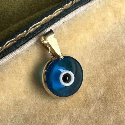 Vintage 8ct Gold Double Sided Evil Eye Pendant