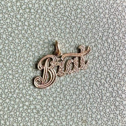 14ct Gold Brat Pendant