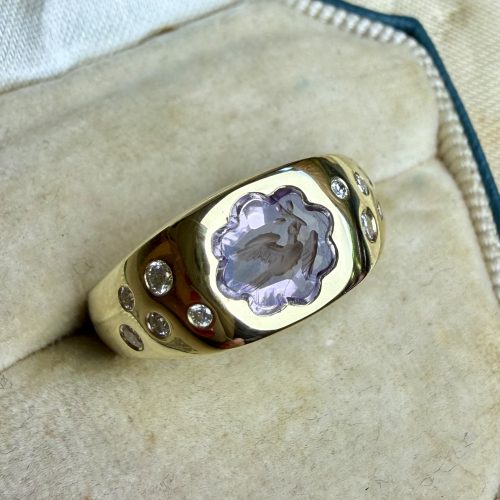 Peaceful Dove Signet Ring