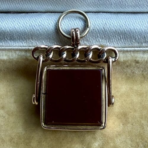 Victorian Square Spinner Fob Pendant