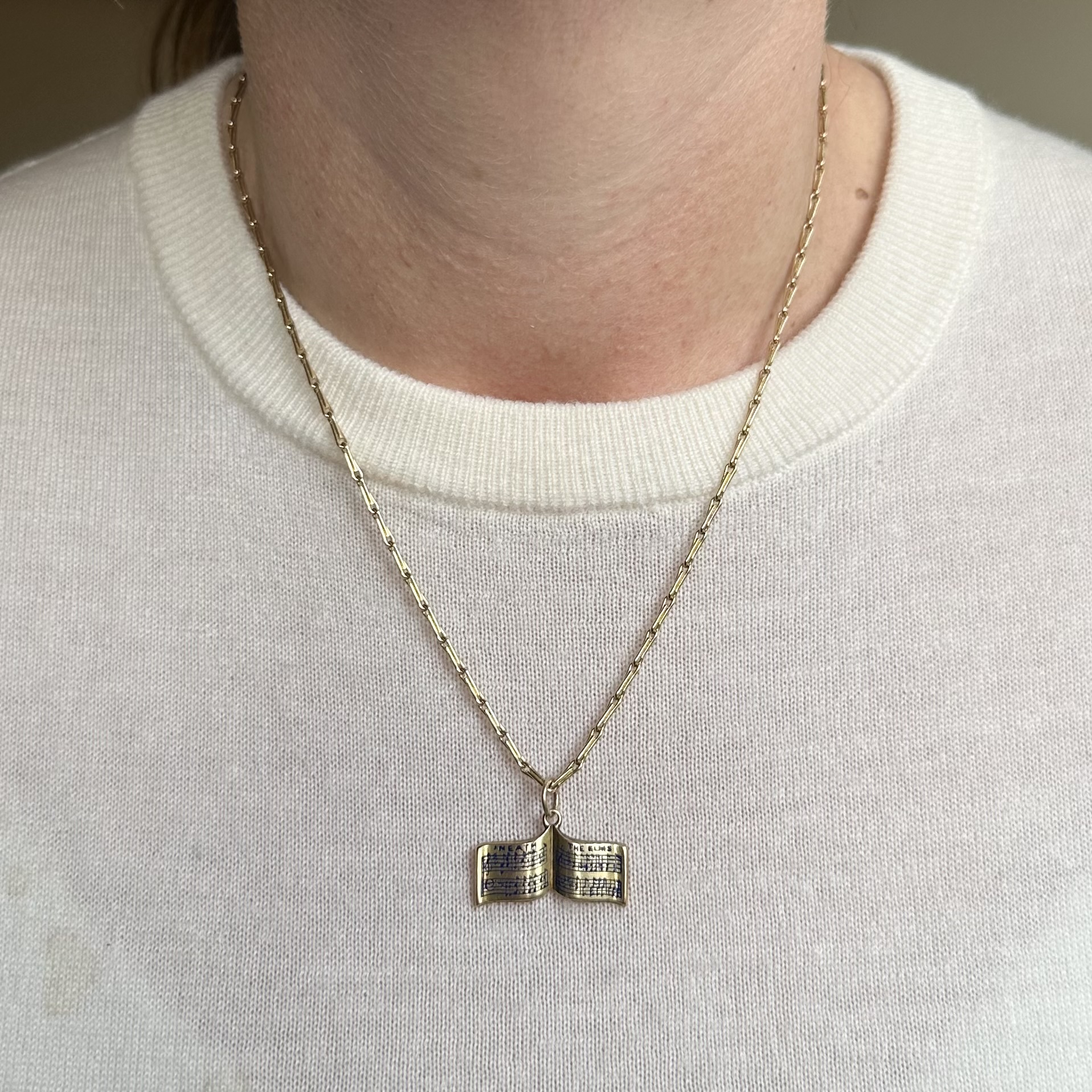 Vintage 15ct Gold & Enamel Yale Glee Club Pendant - Image 10