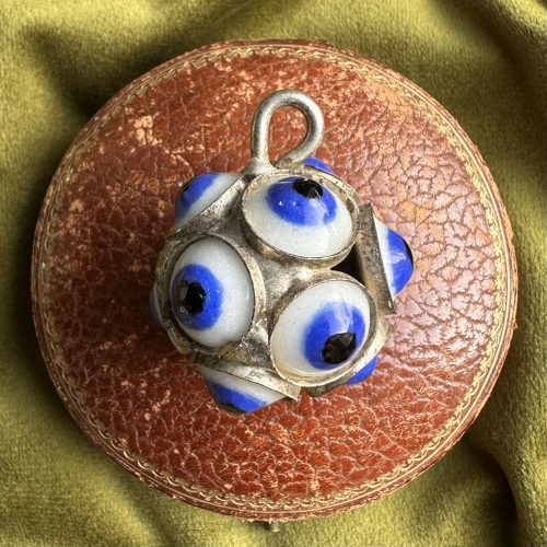 Vintage Silver Multi Evil Eye Orb Pendant