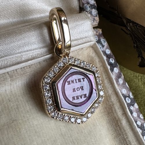 Thine For Ever 18ct Gold & Diamond Pendant