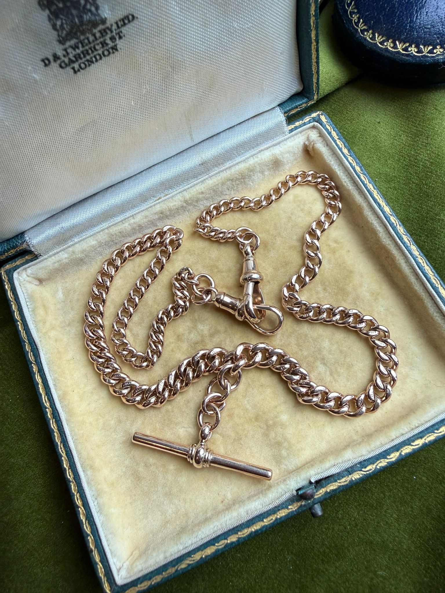 Excellent Antique 9ct Double Albert Chain