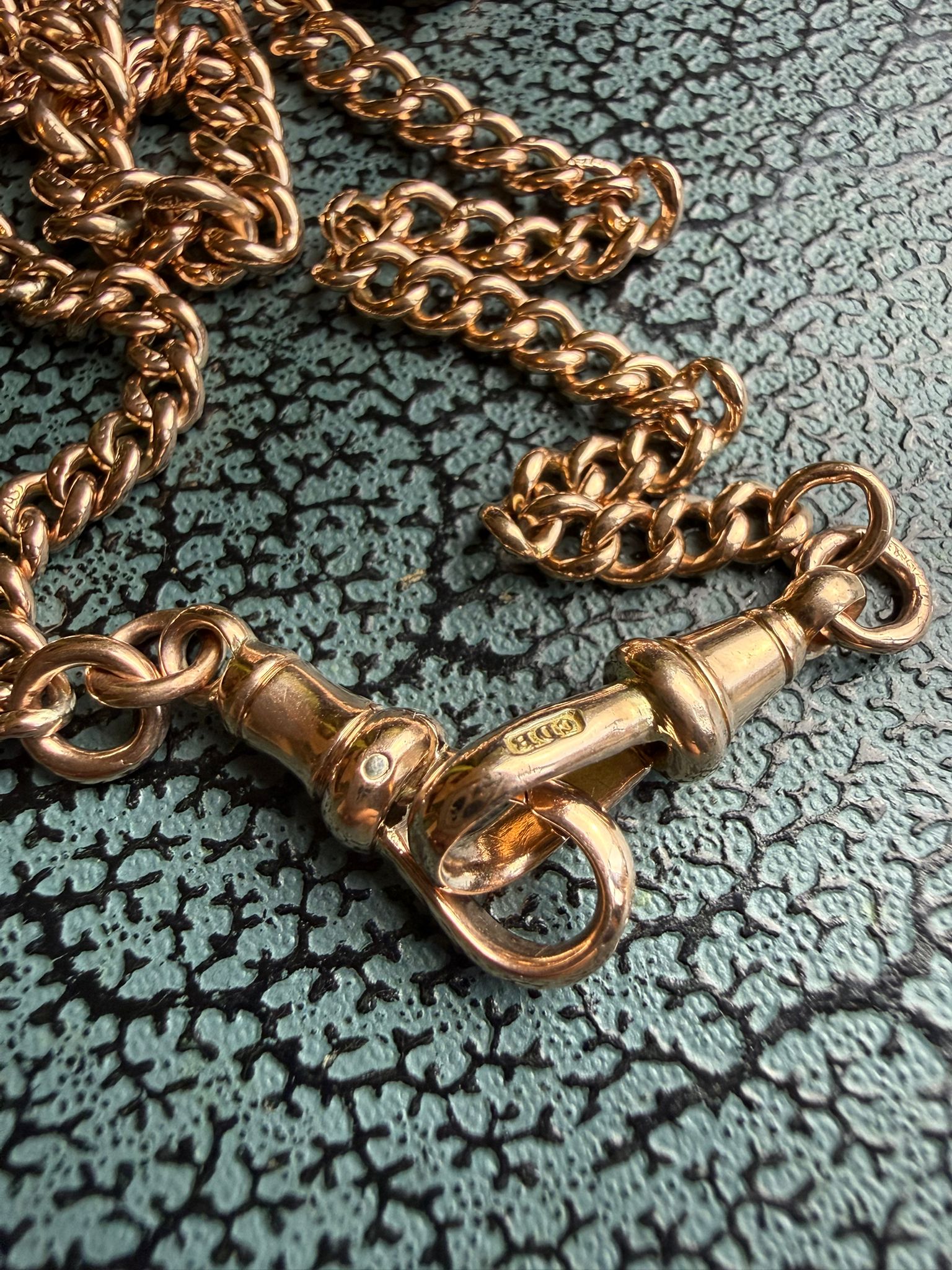 Excellent Antique 9ct Double Albert Chain - Image 5