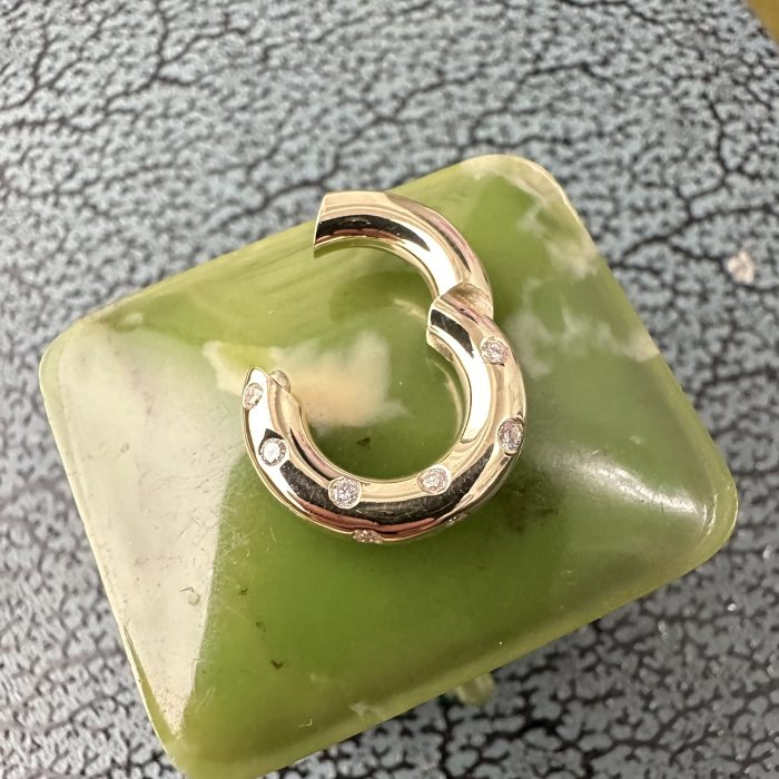 14ct Gold Diamond Donut EnaBailer - Image 3