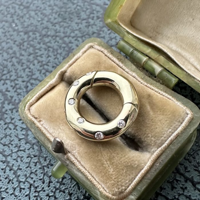 14ct Gold Diamond Donut EnaBailer - Image 5