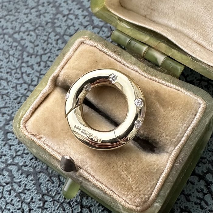 14ct Gold Diamond Donut EnaBailer - Image 6