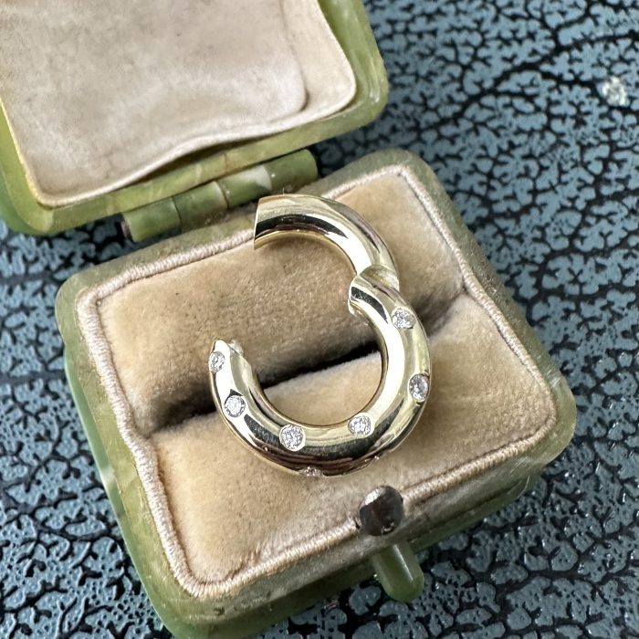 14ct Gold Diamond Donut EnaBailer - Image 7