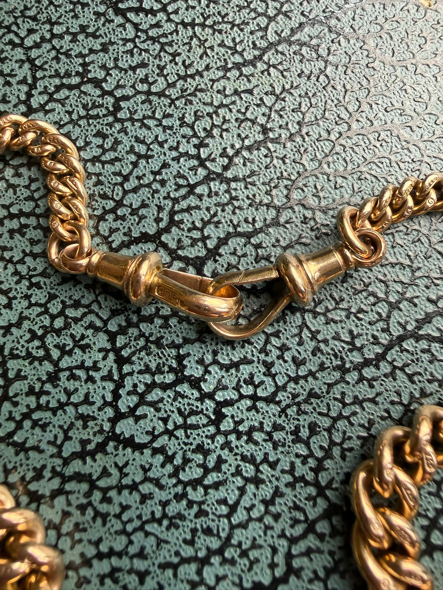 Epic Antique 9ct Double Albert Chain - Image 2