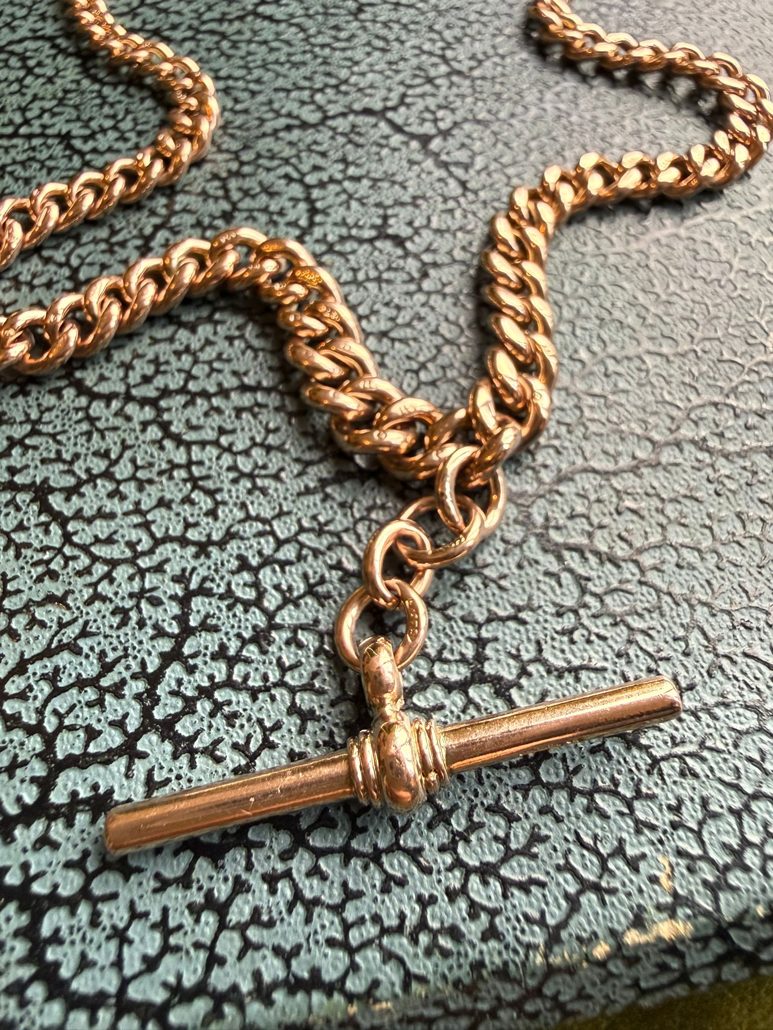 Excellent Antique 9ct Double Albert Chain - Image 6