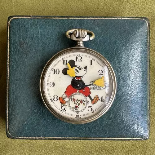 1934 Ingersoll Mickey Mouse Pocket Watch